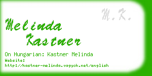 melinda kastner business card